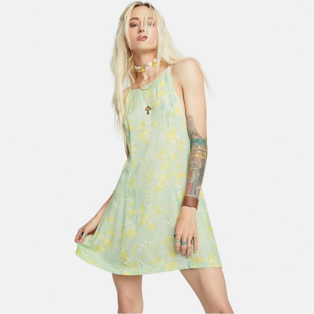 NWT New Free People In Control Mini Slip Dress Size L